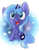 Size: 1981x2553 | Tagged: safe, artist:nekosnicker, princess luna, g4, cute, female, filly, solo, woona