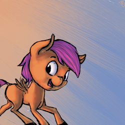 Size: 1000x1000 | Tagged: safe, artist:drawerproyeah, scootaloo, g4, female, solo