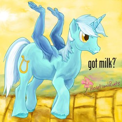 Size: 1280x1280 | Tagged: safe, artist:hereticalrants, edit, lyra heartstrings, pony, unicorn, g4, arms, female, funny, got milk, hand, i dont even, lol, mare, milk gives you arms, solo, strange, that pony sure does love hands, unshorn fetlocks, wat, weird, what has science done, wtf
