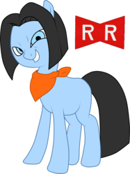 Size: 900x1206 | Tagged: safe, artist:sakaki709, pony, android 17, dragon ball, dragon ball z, ponified, solo