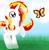 Size: 889x898 | Tagged: safe, artist:chanceyb, oc, oc only, oc:star spirit, butterfly, pony, unicorn, solo