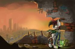 Size: 741x485 | Tagged: safe, artist:infernal69, oc, oc only, fallout equestria, solo, tumblr