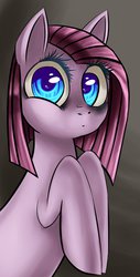 Size: 638x1253 | Tagged: safe, artist:x-cyborg-noodle-x, pinkie pie, g4, cute, cuteamena, female, filly, pinkamena diane pie, solo, younger