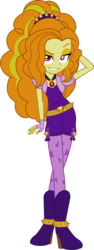 Size: 1422x3774 | Tagged: safe, artist:imperfectxiii, adagio dazzle, equestria girls, g4, my little pony equestria girls: rainbow rocks, boots, clothes, evil grin, female, flirting, gem, headband, high heel boots, leggings, looking at you, pantyhose, sexy, shoes, simple background, siren gem, smiling, smirk, solo, spikes, stockings, that was fast, tights, transparent background, vector