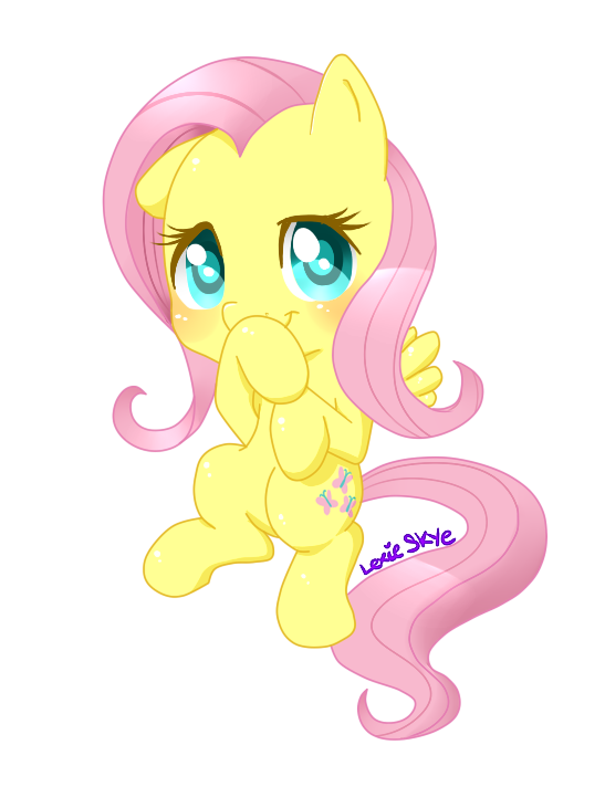 Safe Artist Lexieskye Part Of A Set Fluttershy Chibi Cute Female Shyabetes