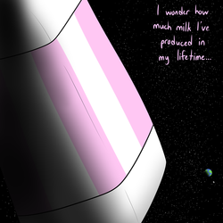 Size: 1280x1280 | Tagged: safe, artist:lamia, 2001: a space odyssey, birthday, capsule, earth, kubrick approves, milk, space, stars