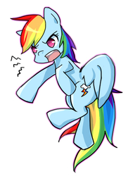 Size: 424x553 | Tagged: safe, artist:c-minded, rainbow dash, g4, female, pixiv, solo