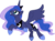 Size: 2257x1678 | Tagged: safe, artist:wolfwrathknight, princess luna, g4, female, flying, simple background, solo, transparent background, vector