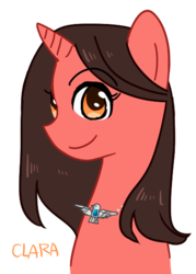 Size: 391x547 | Tagged: safe, artist:c-minded, pony, clara oswin oswald, doctor who, pixiv, ponified, solo