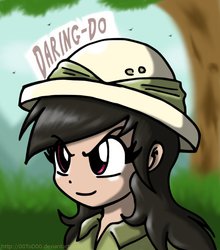 Size: 792x900 | Tagged: safe, artist:quarium, daring do, human, g4, female, humanized, solo