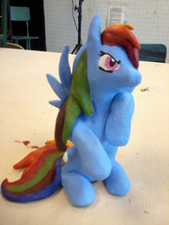 Size: 1200x1600 | Tagged: safe, artist:holyhell111, rainbow dash, g4, irl, sculpture, solo
