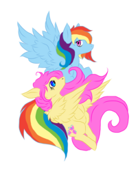 Size: 3128x3827 | Tagged: safe, artist:holyhell111, fluttershy, rainbow dash, g4, female, high res, lesbian, ship:flutterdash, shipping