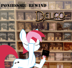 Size: 900x850 | Tagged: safe, artist:daisyhead, oc, oc only, oc:flicker, ponibooru film night, delgo, ponibooru rewind