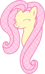 Size: 365x594 | Tagged: safe, artist:crystalis, fluttershy, pegasus, pony, g4, bust, eyes closed, female, portrait, simple background, smiling, solo, transparent background