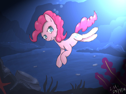 Size: 960x720 | Tagged: safe, artist:dashy21, pinkie pie, g4, bubble, female, solo, underwater