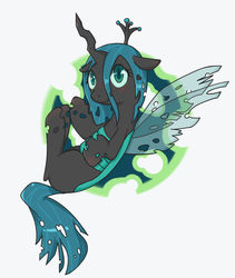 Size: 500x593 | Tagged: safe, artist:axisgear, queen chrysalis, changeling, changeling queen, g4, crown, cute, cutealis, female, jewelry, regalia, solo, transparent wings, wings