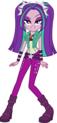 Size: 1629x3496 | Tagged: safe, artist:imperfectxiii, aria blaze, human, equestria girls, g4, my little pony equestria girls: rainbow rocks, bedroom eyes, evil smile, eyebrows, female, flirting, gem, grin, high res, looking at you, pigtails, raised eyebrow, simple background, siren gem, smiling, smiling at you, solo, transparent background, vector