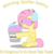 Size: 1696x1740 | Tagged: safe, artist:zacatron94, fluttershy, pegasus, pony, g4, alternate hairstyle, blindfold, bucket, caption, earmuffs, female, it's dangerous to go alone, mare, short mane, simple background, sleep mask, solo, take this, the legend of zelda, transparent background, yellow text