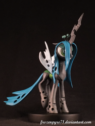 Size: 800x1066 | Tagged: safe, artist:frozenpyro71, queen chrysalis, changeling, changeling queen, g4, craft, female, irl, sculpture, solo, traditional art