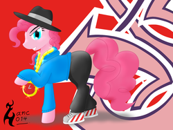 Size: 1000x750 | Tagged: safe, artist:zanclife, pinkie pie, g4, rapper, rapper pie