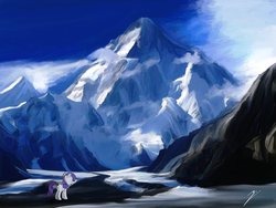 Size: 1920x1440 | Tagged: safe, artist:rathaslayernick, rarity, g4, female, mountain, scenery, solo