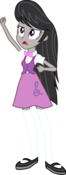 Size: 2918x7669 | Tagged: safe, artist:diamondsword11, octavia melody, equestria girls, g4, my little pony equestria girls: rainbow rocks, absurd resolution, female, pompadour, simple background, solo, transparent background, vector