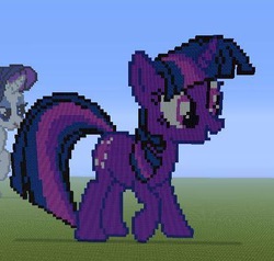 Size: 410x390 | Tagged: safe, twilight sparkle, g4, minecraft, minecraft pixel art, pixel art