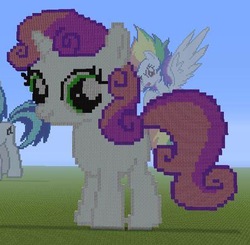 Size: 440x432 | Tagged: safe, sweetie belle, g4, minecraft, minecraft pixel art, pixel art