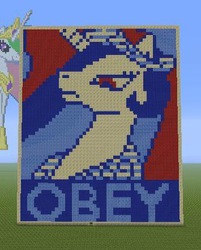 Size: 355x442 | Tagged: safe, princess celestia, g4, minecraft, minecraft pixel art, pixel art