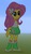 Size: 262x455 | Tagged: safe, fluttershy, equestria girls, g4, minecraft, minecraft pixel art, pixel art