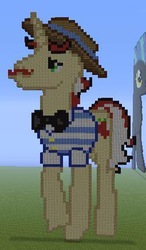 Size: 255x437 | Tagged: safe, flam, g4, minecraft, minecraft pixel art, pixel art