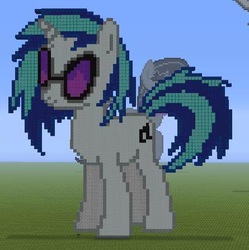 Size: 445x446 | Tagged: safe, dj pon-3, vinyl scratch, g4, minecraft, minecraft pixel art, pixel art