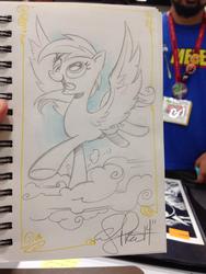 Size: 768x1024 | Tagged: safe, artist:andy price, derpy hooves, pegasus, pony, g4, andy you magnificent bastard, female, mare, solo, traditional art