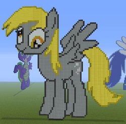 Size: 459x449 | Tagged: safe, derpy hooves, pegasus, pony, g4, female, mare, minecraft, minecraft pixel art, pixel art