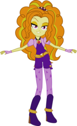Size: 930x1523 | Tagged: safe, artist:mit-boy, adagio dazzle, equestria girls, g4, my little pony equestria girls: rainbow rocks, amulet, boots, clothes, dancing, diamonds, female, fingerless gloves, gem, gloves, high heel boots, looking at you, music notes, necklace, raised eyebrow, shoes, simple background, siren gem, solo, spikes, svg, transparent background, vector