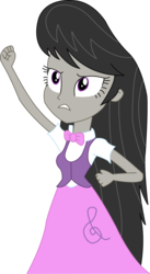 Size: 764x1390 | Tagged: safe, artist:sketchmcreations, octavia melody, equestria girls, g4, my little pony equestria girls: rainbow rocks, clothes, female, inkscape, long hair, pompadour, simple background, solo, transparent background, vector