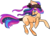 Size: 740x539 | Tagged: safe, artist:griffsnuff, oc, oc only, earth pony, pony, bandana, cutie mark, female, mare, running, simple background, solo, stars, white background