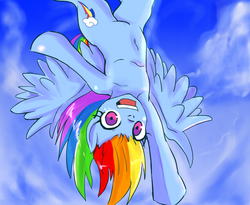 Size: 598x490 | Tagged: safe, artist:kuromozuku, rainbow dash, g4, belly button, female, pixiv, solo