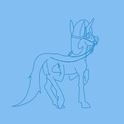 Size: 500x500 | Tagged: safe, artist:autumnbramble, trixie, pony, unicorn, g4, bridle, female, mare, reins, solo