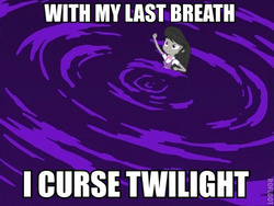 Size: 792x594 | Tagged: safe, edit, octavia melody, equestria girls, g4, my little pony equestria girls: rainbow rocks, crossover, female, fountain of aging, futurama, image macro, male, meme, octavia's curse, solo, teenage mutant leela's hurdles, with my last breath i curse zoidberg