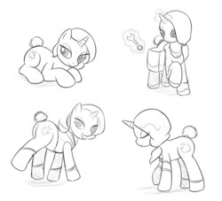 Size: 937x852 | Tagged: safe, artist:drawponies, oc, oc only, drawing, monochrome, sketch