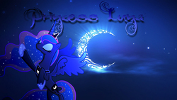 Size: 1920x1080 | Tagged: safe, artist:akili-amethyst, artist:mr-kennedy92, princess luna, alicorn, pony, g4, crescent moon, design, female, mare, night, rearing, solo, vector, wallpaper