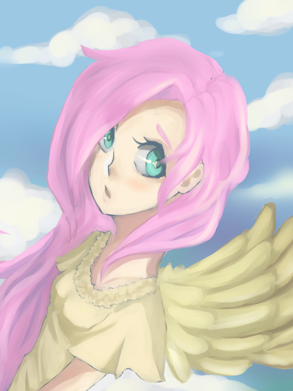 Safe Artist Emmo Fluttershy Human G Female Humanized