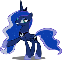 Size: 744x721 | Tagged: safe, artist:drakizora, princess luna, alicorn, pony, g4, female, mare, simple background, solo, svg, transparent background, vector