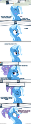 Size: 1050x4200 | Tagged: safe, artist:navitaserussirus, trixie, twilight sparkle, alien, genie, asktwixiegenies, g4, ask, comic, female, hat, lesbian, possessed, preylight, ship:twixie, shipping, trapped, trixie predamoon, tumblr, vore, wide eyes