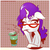 Size: 1000x999 | Tagged: safe, artist:electrixocket, rarity, g4, coffee, derp, female, glasses, messy mane, simple background, solo