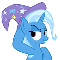 Size: 1700x1700 | Tagged: safe, artist:navitaserussirus, trixie, g4, hat, pose, simple background, vector, white background, wizard hat