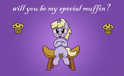 Size: 1971x1205 | Tagged: safe, artist:gogglesparks, dinky hooves, g4, cute, dinkabetes, female, muffin, solo