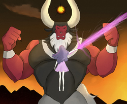 Size: 1139x932 | Tagged: safe, artist:239asd, lord tirek, twilight sparkle, human, g4, humanized, magic, sword, sword art online, twilight sparkle (alicorn), twilight vs tirek