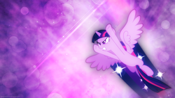 Size: 2560x1440 | Tagged: safe, artist:caliazian, artist:game-beatx14, twilight sparkle, alicorn, pony, g4, female, flying, mare, twilight sparkle (alicorn), wallpaper